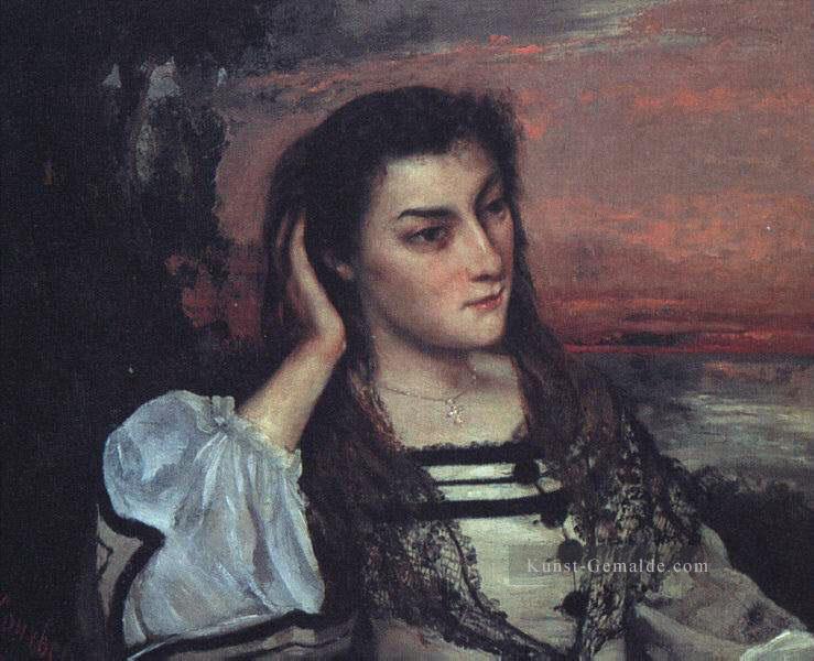 Porträt von Gabrielle Borreau der Träumer Realist Realismus Maler Gustave Courbet Ölgemälde